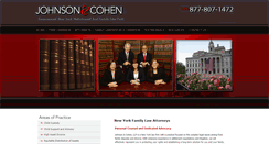 Desktop Screenshot of johnsoncohenlaw.com