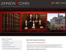 Tablet Screenshot of johnsoncohenlaw.com